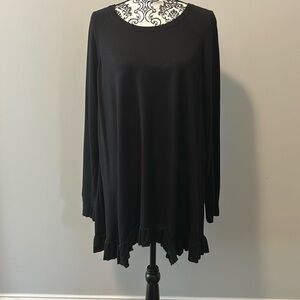 Lane Bryant Black Tunic Top